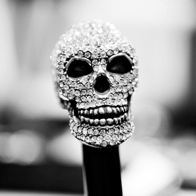 Pasotti Luxurious Swarovski® Skull Cane