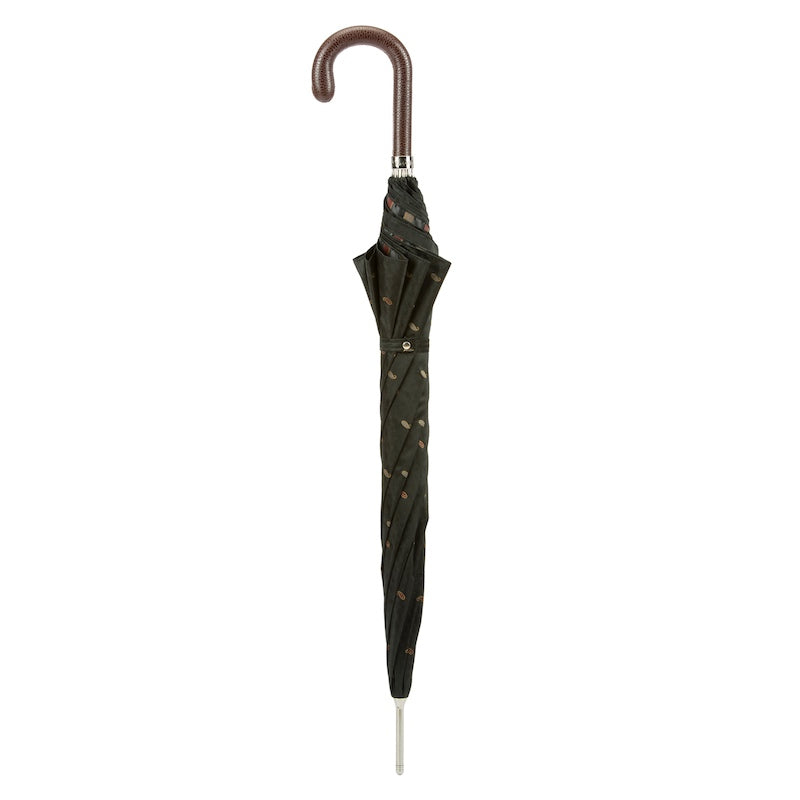 Pasotti Gentleman's Paisley Umbrella with Leather Handle