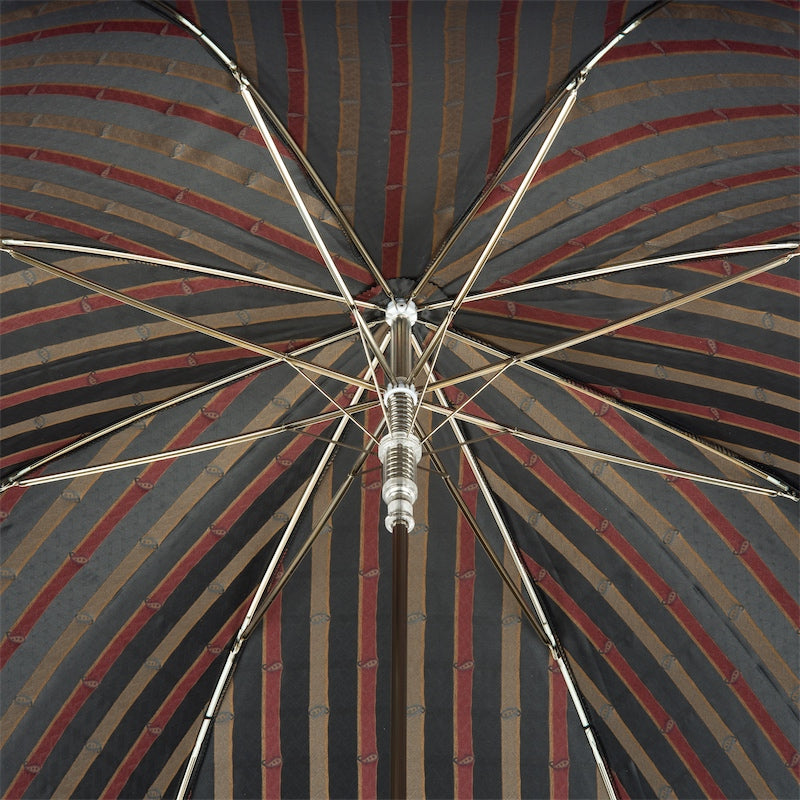Pasotti Artisanal Italian Umbrella with Leather Handle