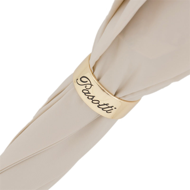 Pasotti Cream White Umbrella with Dots