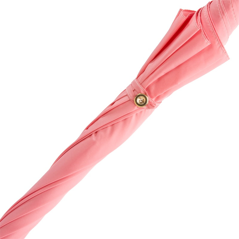 Pasotti Pink Umbrella with Black Cat Handle