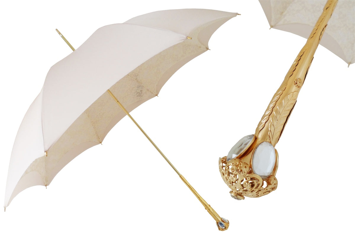 Pasotti Elegant Ecru Wedding Parasol