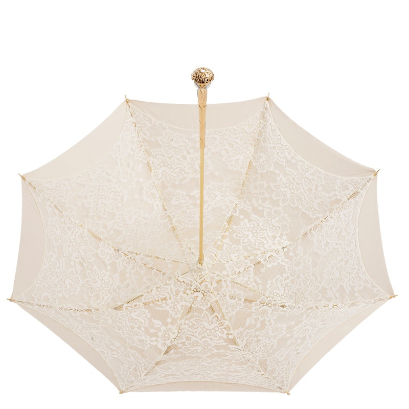 Pasotti Elegant Ecru Wedding Parasol