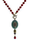 Patrice Oval Scarab Pendant