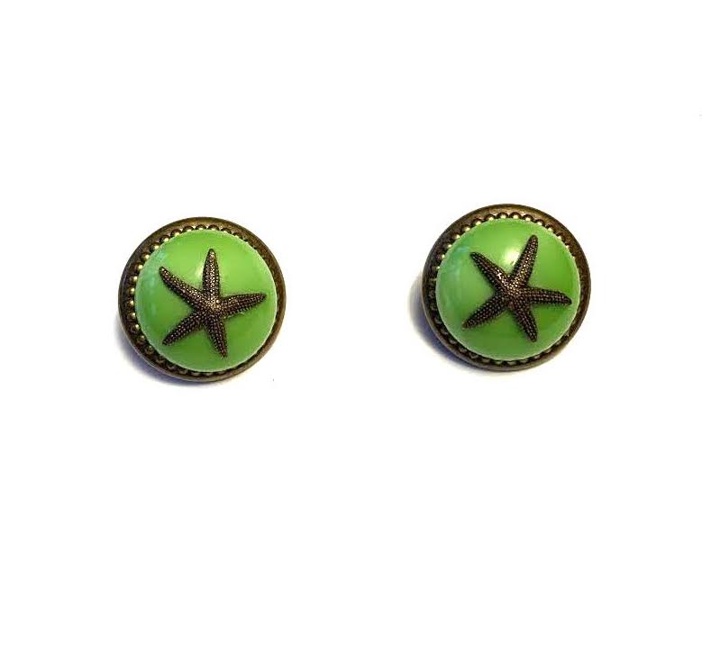 Patrice Green Starfish Earrings