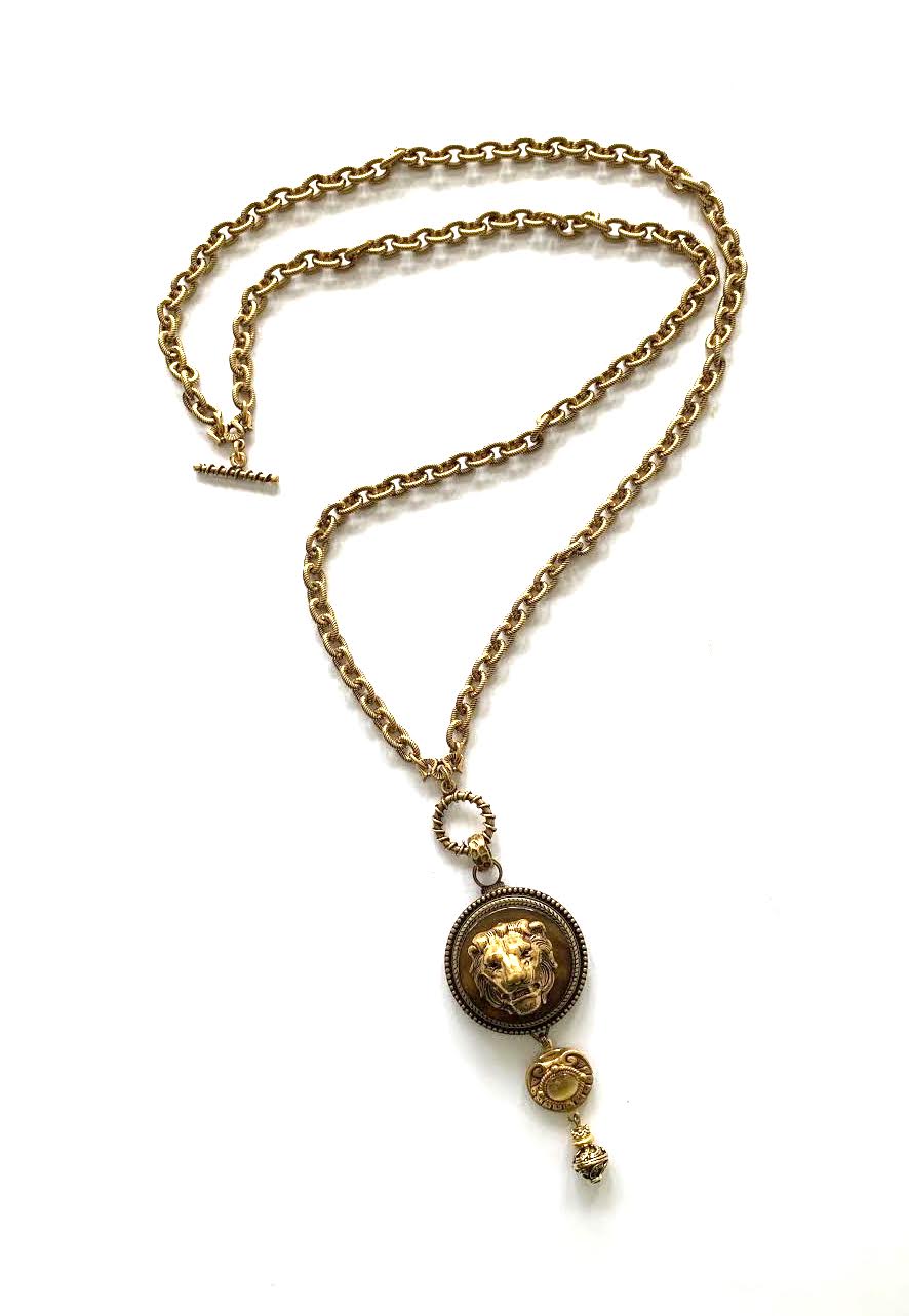 Patrice Golden Lion Pendant
