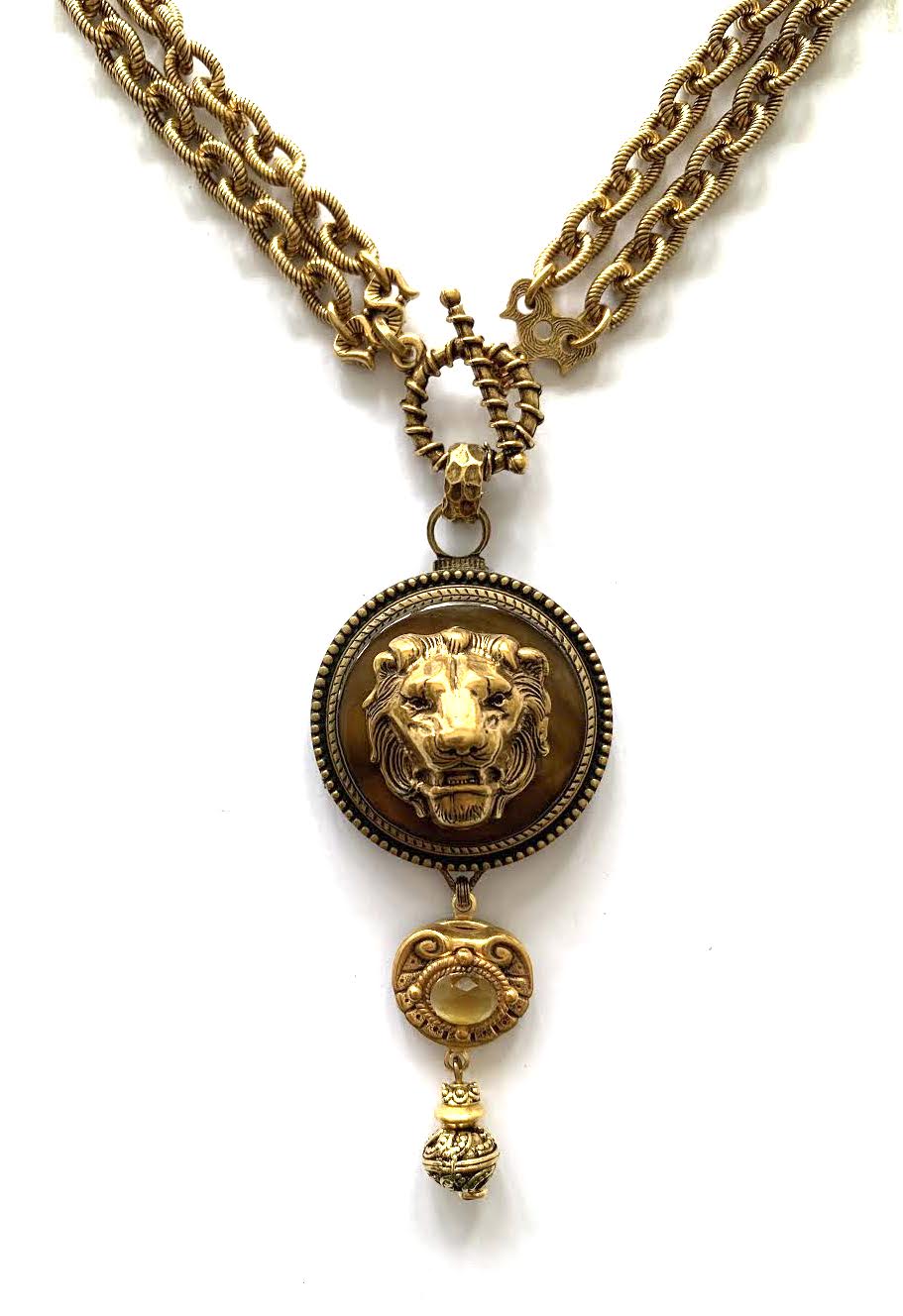 Patrice Golden Lion Pendant