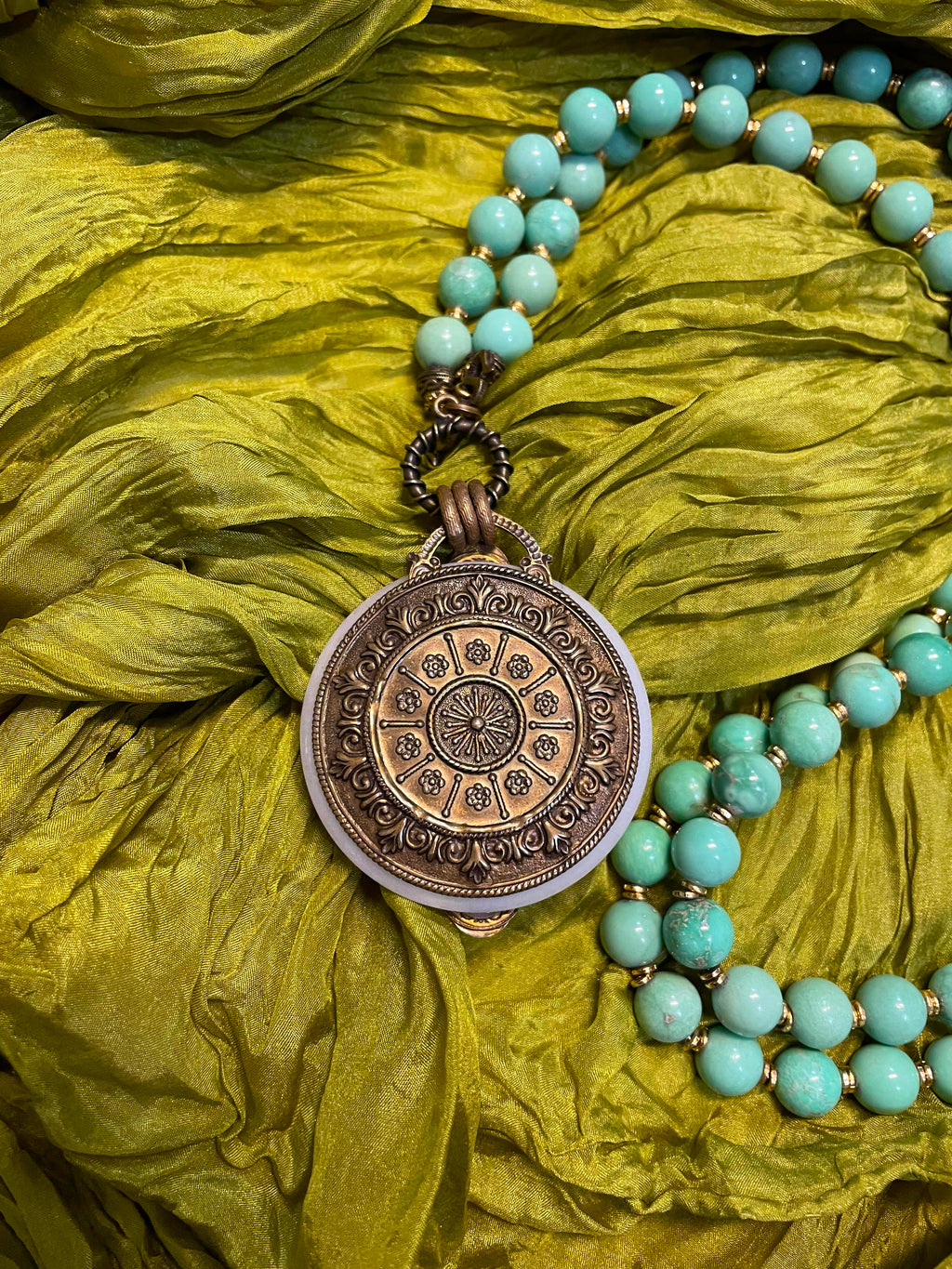 Patrice Multicolor Byzantine Pendant