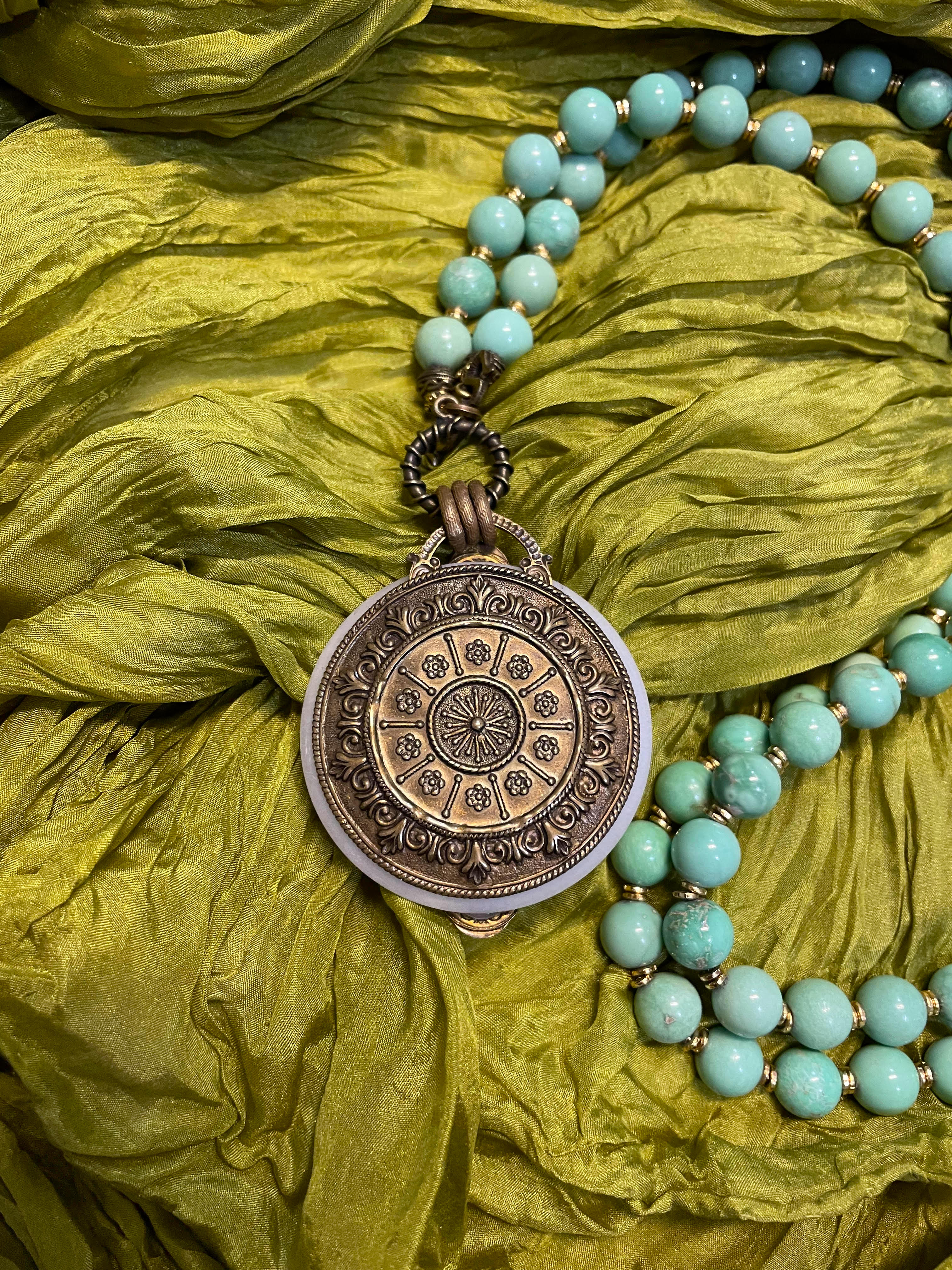 Patrice Multicolor Byzantine Pendant