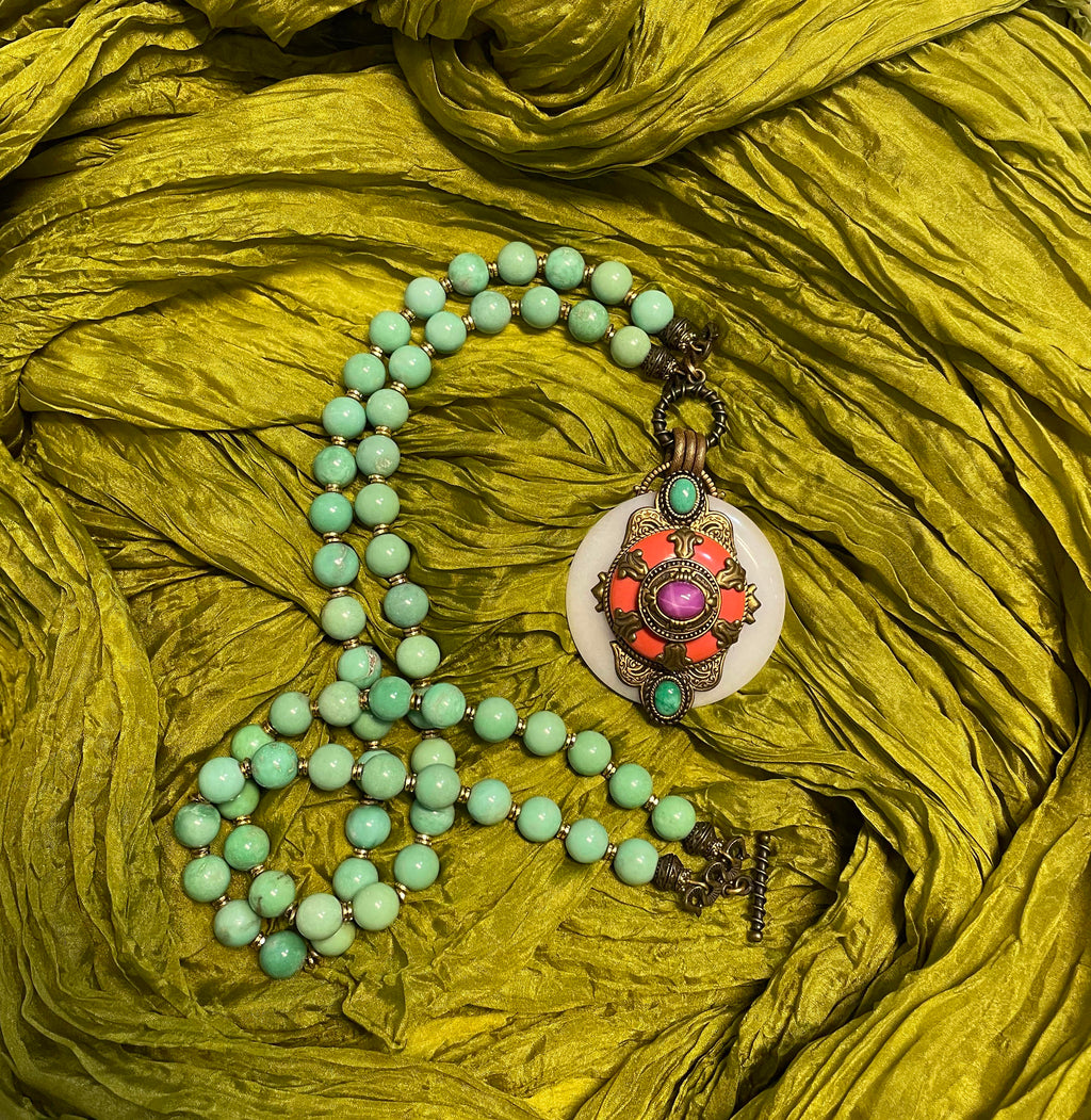 Patrice Multicolor Byzantine Pendant