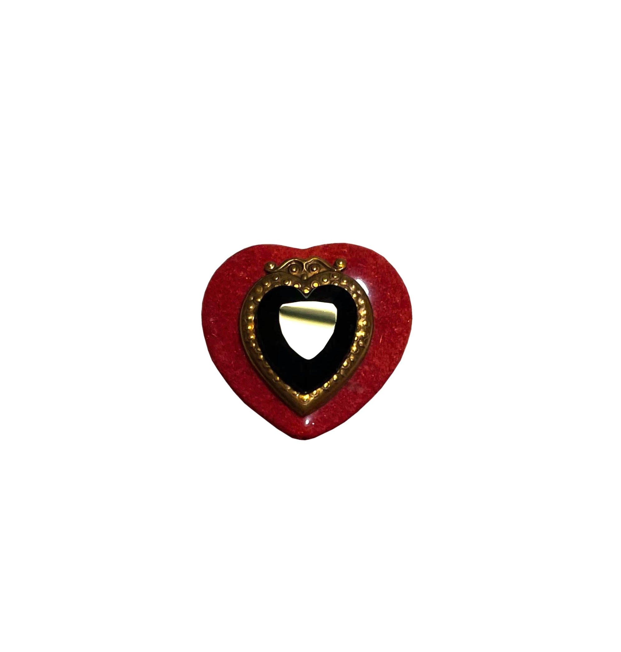 Patrice Red Heart Ring