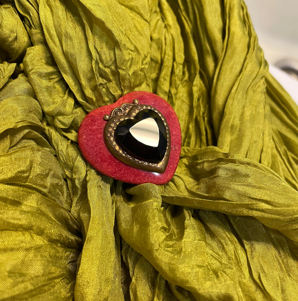 Patrice Red Heart Ring