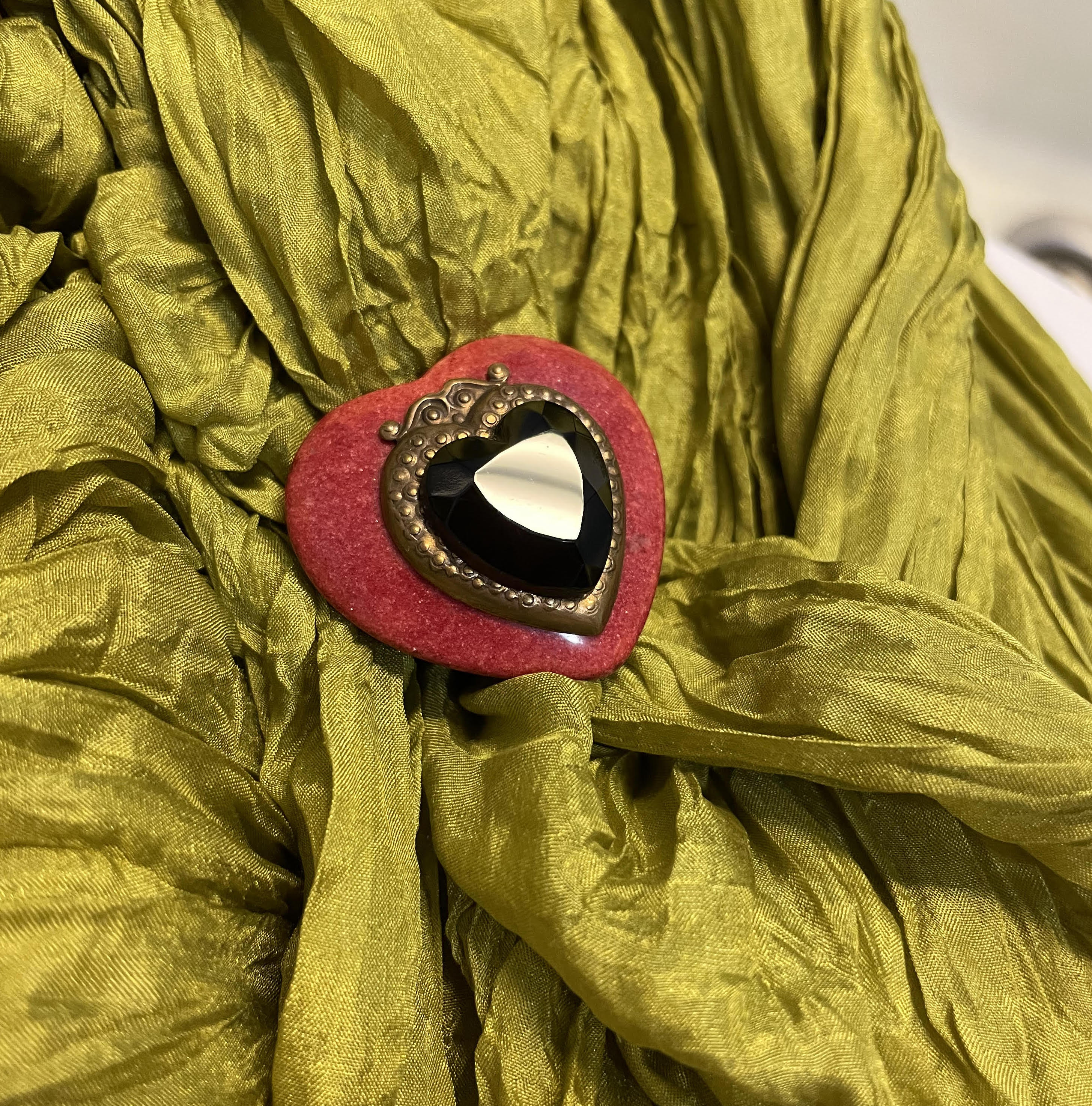 Patrice Red Heart Ring