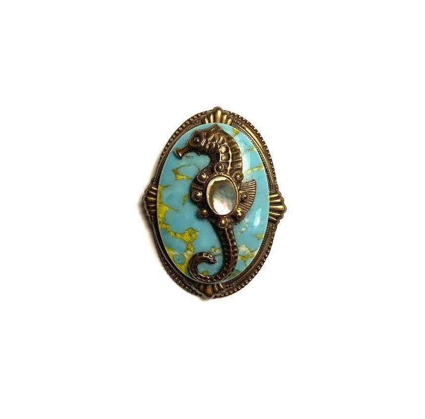 Patrice Seahorse Brooch