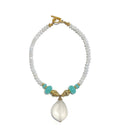 Patrice Pendant in White Jade