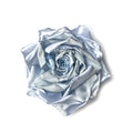 Pastel Blue Silk Rose Flower Brooch & Hair Clip