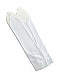 White Satin Open Finger Gloves