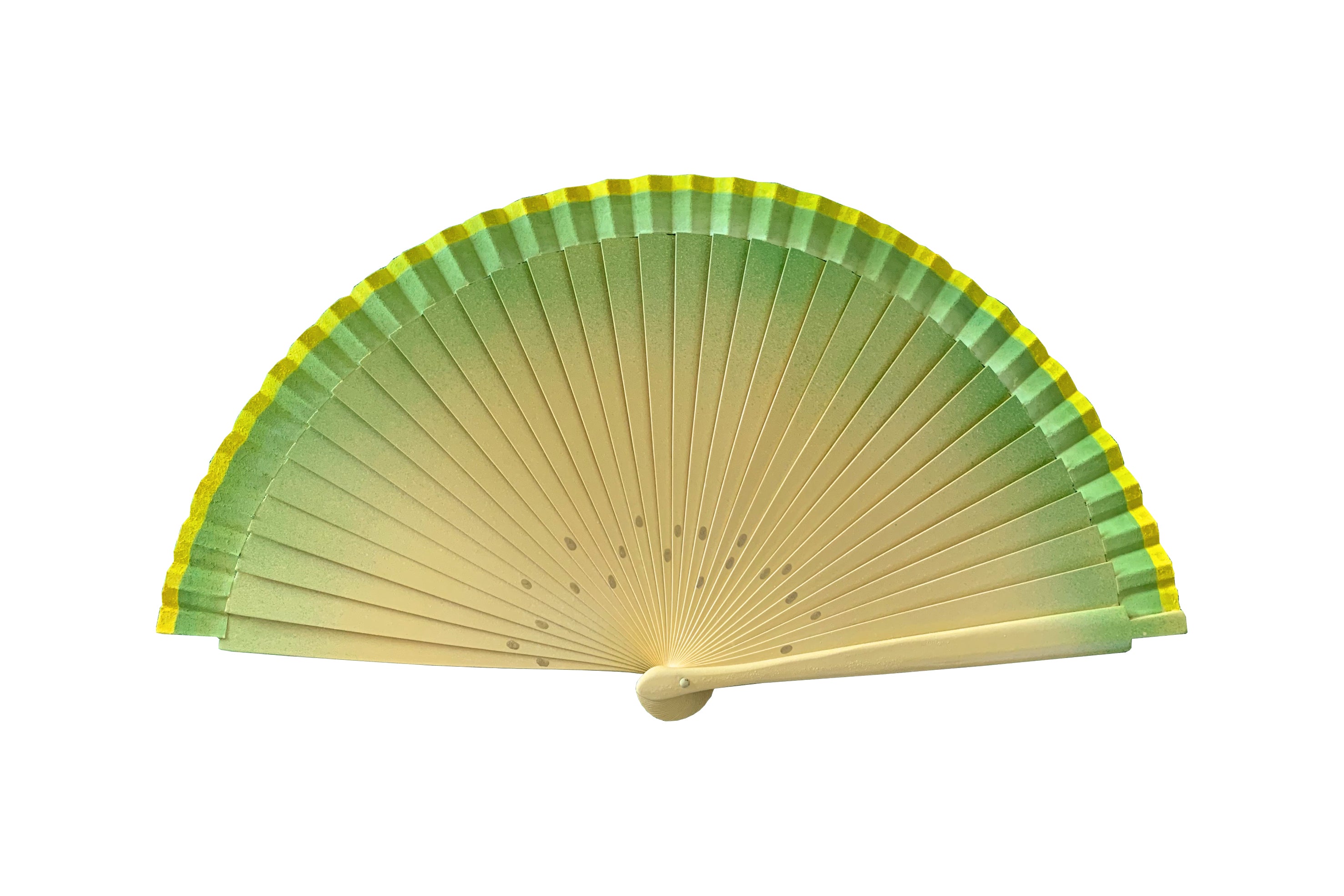 Vintage Inspired Honeydew Melon Hand Fan