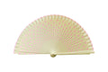 Cream White Hand Fan with Pink Polka Dots
