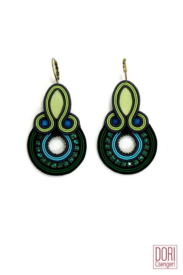 Dori Csengeri Boho Chic Earrings In Green Mustahoyhen Online Boutique