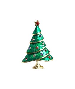 Marion Godart Christmas Tree Brooch 6 cm