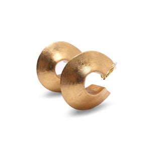 Monies Baku Earrings in Acacia and Gold Foil