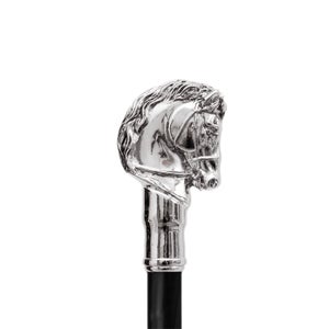 Pasotti Silver Horse Cane