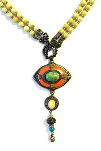 Patrice Yellow Jade Vintage Pendant