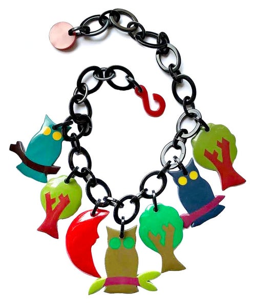 Marion Godart Forest Owls Necklace