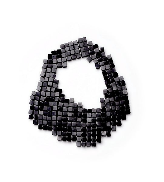 Monies Sculptural Black Ebony Necklace