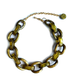 Dominique Denaive Olive Green Chain Necklace