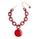 Dominique Denaive Red Chain Pendant