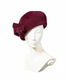 Misa Harada Burgundy Red Beret with Bow