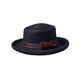 Misa Harada Black Boater Hat with Bow
