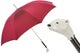 Pasotti Red Umbrella with White Bear Handle